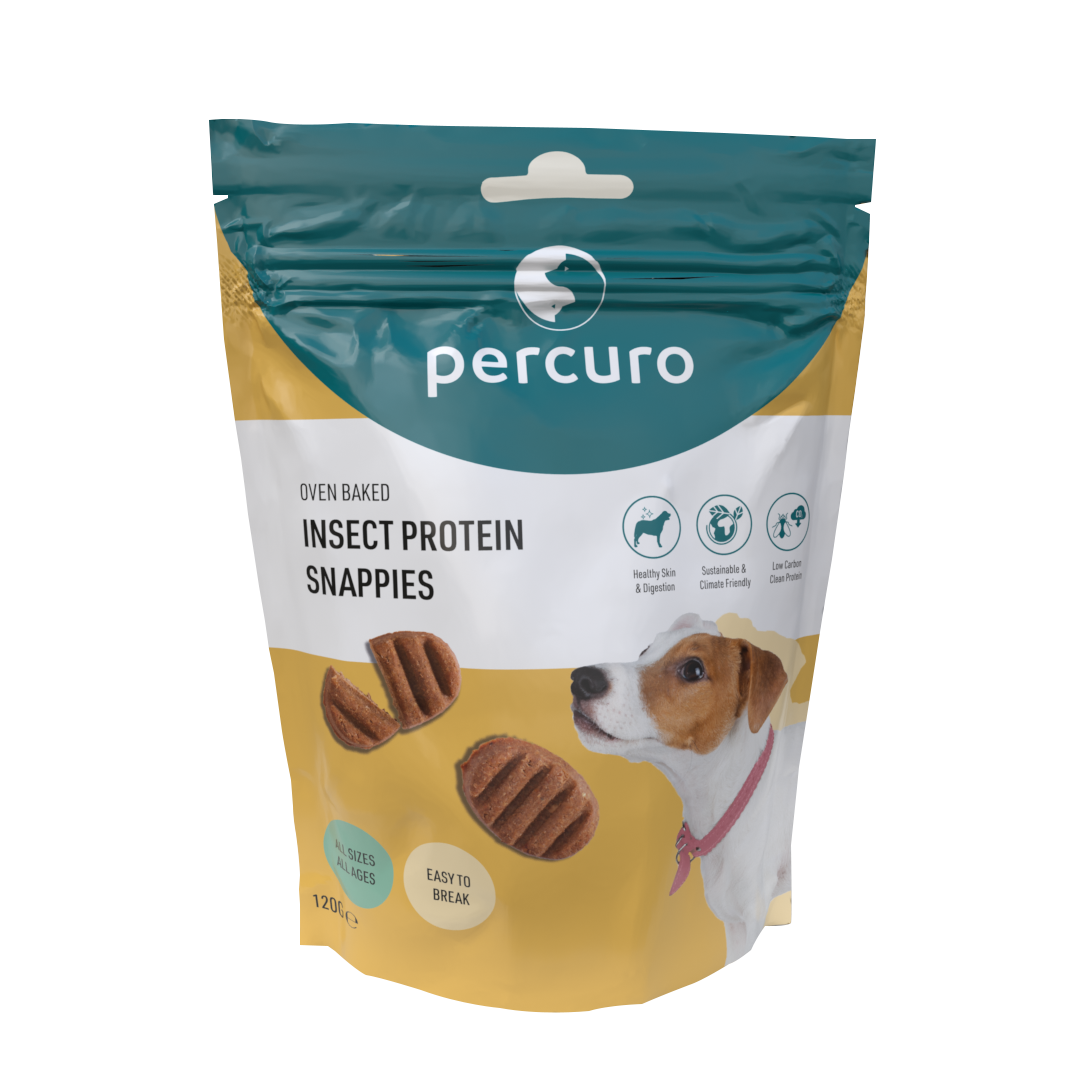 Insect Protein Snappies Baked Treats 120g Percuro Earth